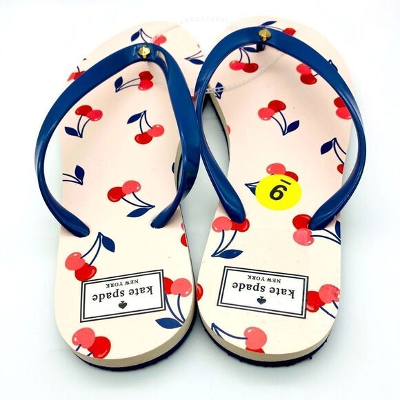 NWT Kate Spade Fleur Dancing Cherries Sandals 9B Brazil - Picture 4 of 10